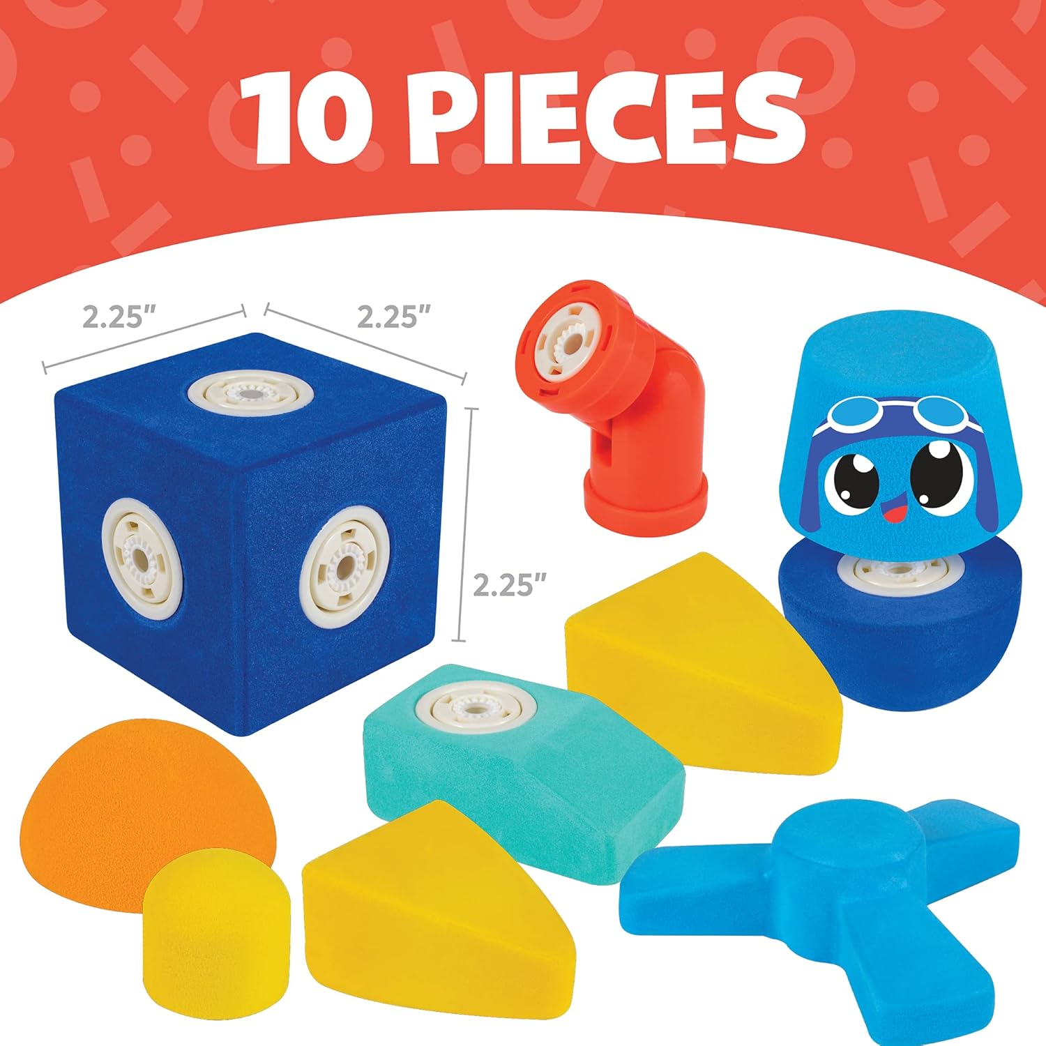 Blockaroo Magnetic Foam Builders - Airplane